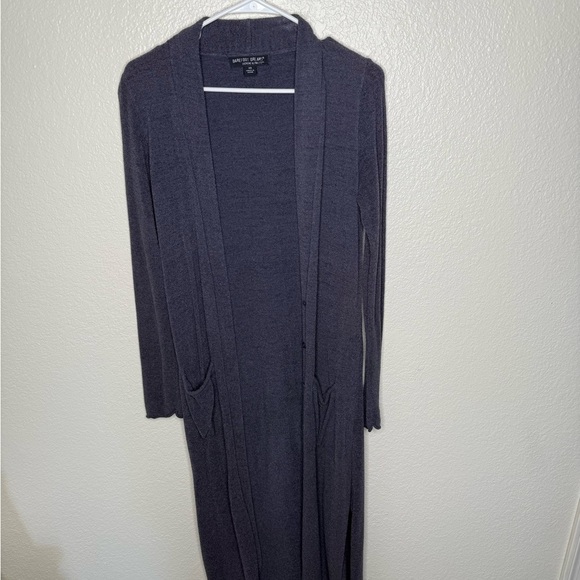 Barefoot Dreams Cozy Chic Ultra Lite Long Cardi XS Charcoal - Picture 2 of 5